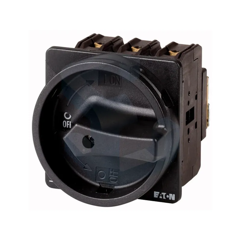 Noutate Intrerupator de sarcina trifazat, 63 A, negru, lacatuibil, montaj pe usa