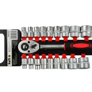 Set chei tubulare + clichet 8-32mm 1/2 19 elementeCr-V K00107 Transport gratuit