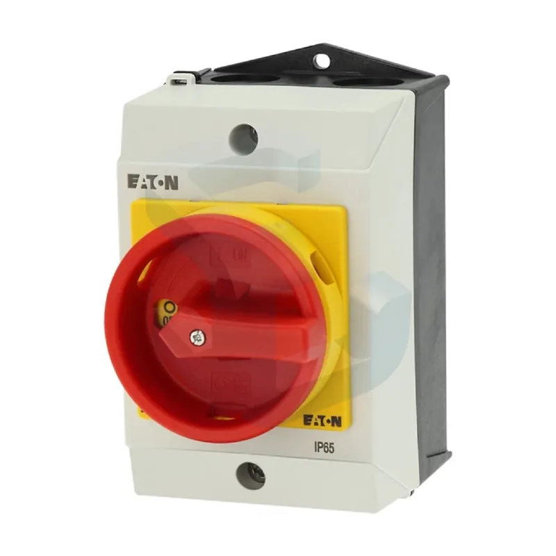 Retur ușor Intrerupator de sarcina, trifazat, 20 A, rosu/galben, lacatuibil, in cutie