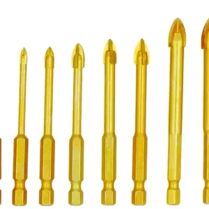 Burghiu pentru placare și sticlă 8buc 3, 4, 5, 6, 7, 8, 10, 12mm Ofertă limitată