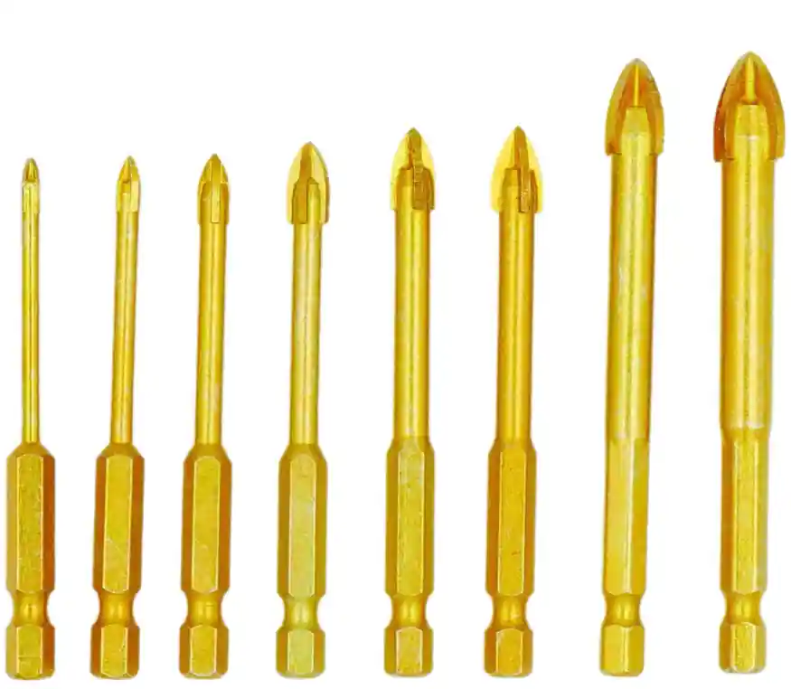 Burghiu pentru placare și sticlă 8buc 3, 4, 5, 6, 7, 8, 10, 12mm Ofertă limitată