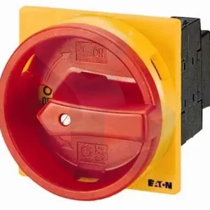 Intrerupator de sarcina trifazat, 32 A, rosu/galben, lacatuibil, montaj pe usa Popular