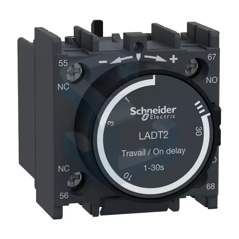 Bloc contact auxiliar cu temporizator, Schneider, 1 NO + 1 NC, 1-30 s Lichidare de stoc