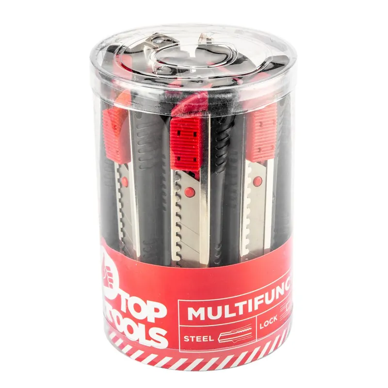 Cuțit cu lamă curbată 18 mm set de 12 bucăți în pachet 17B528-12 Reducere specială