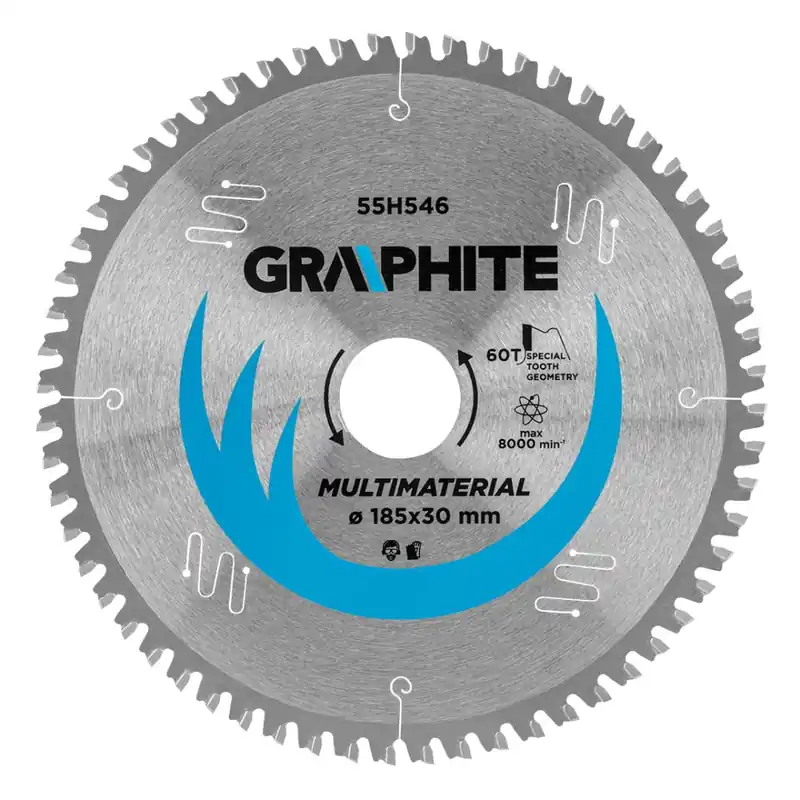 Fierăstrău, lat, 185 x 30 mm, 60 dinți, universal 55H546 Reducere de preț