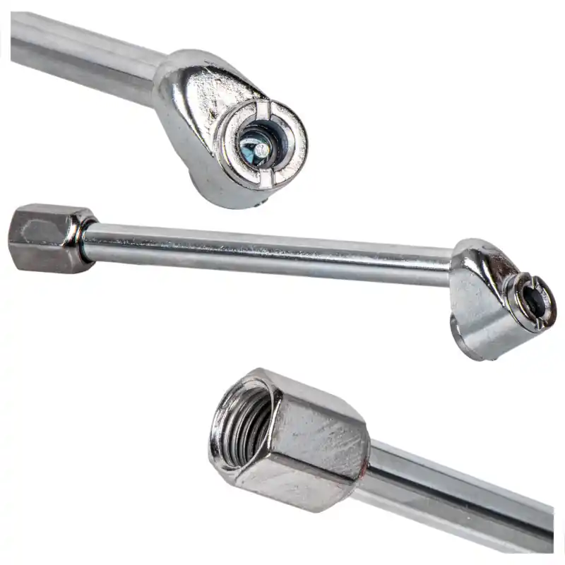 Capăt pentru umflat roți gemene 1/4", 8 mm, dublu, Geko Preț mic