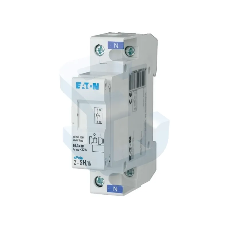 Portfuzibil, 1P+N, 32 A, pentru sigurante 10x38 Preț redus