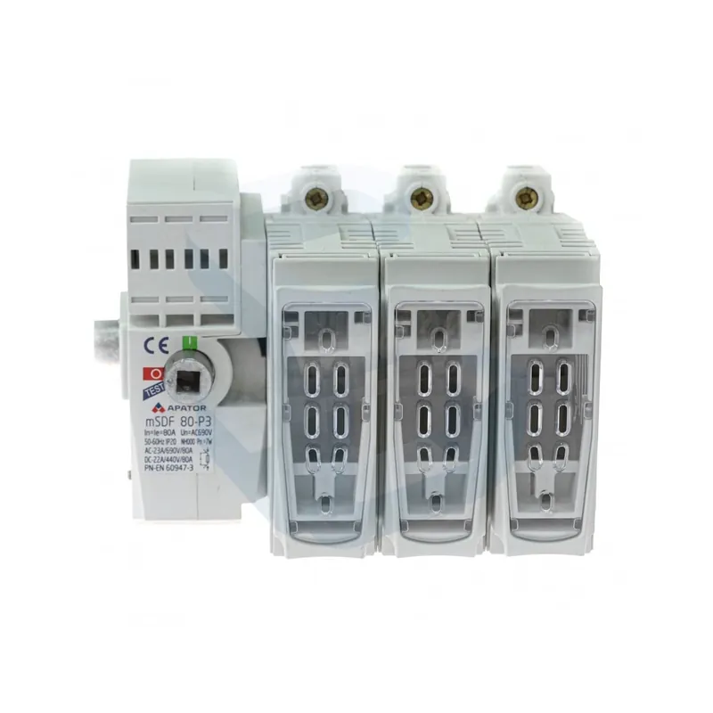 Cumpără acum Separator de sarcina Apator, cu fuzibil, 3 poli, prindere pe sina DIN TH35