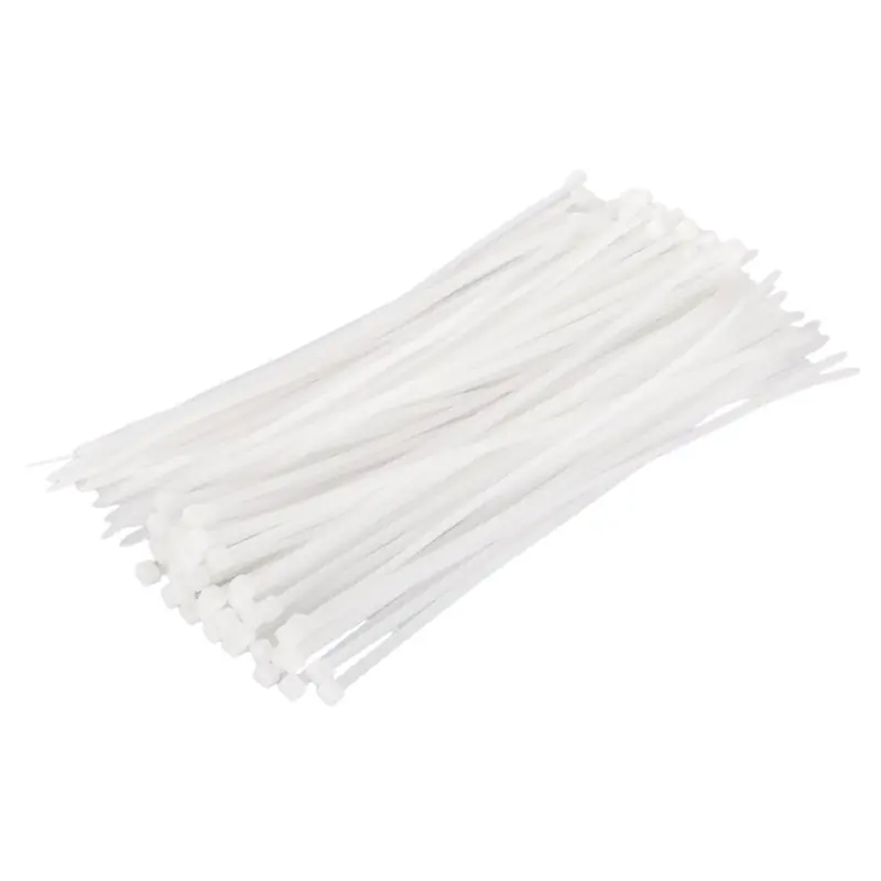 Popular Coliere de cablu albe 4,8 × 300 mm, 100 buc.