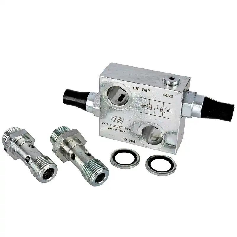 Ofertă de sezon Supapă de siguranță transversală VAU 1/2" pentru motoare hidraulice 60l/min 50-200bar
