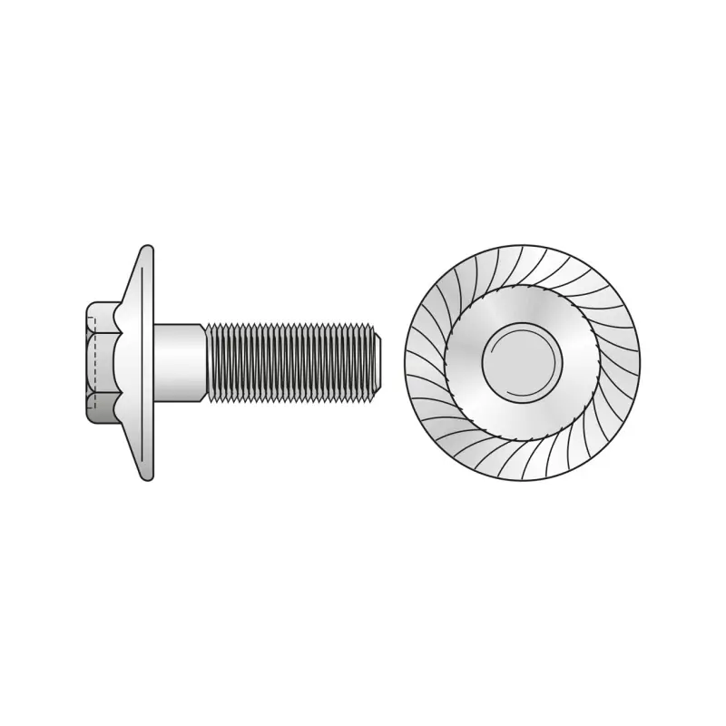 Surub Cap Hexagonal si Flansa Otel gr.8.8 Zincat-M8x16 Oferta Pr - Trada Marketplace Ultima șansă