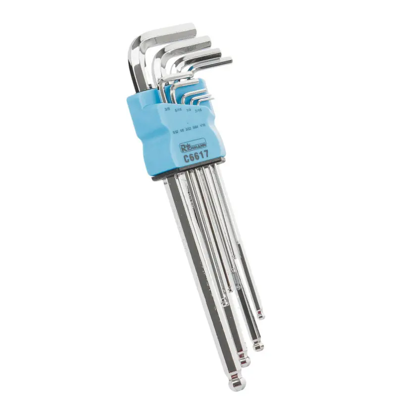 Set chei imbus în inci lungi 1/16"–3/8" 9 buc. Reducere de preț