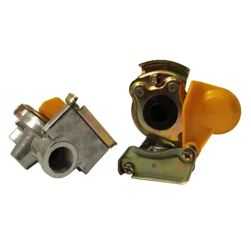 Conector pneumatic cu supapă M22x1,5 galben Expediere rapidă