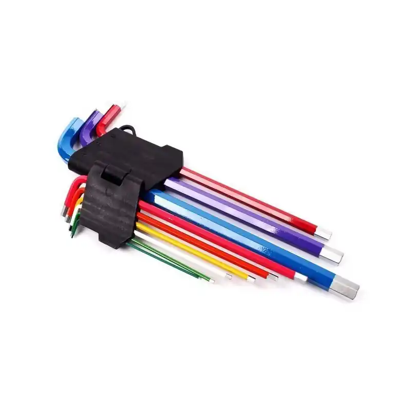 Set chei imbus HEX 1,5–10 mm 9 buc. colorate TOPEX Ultima șansă