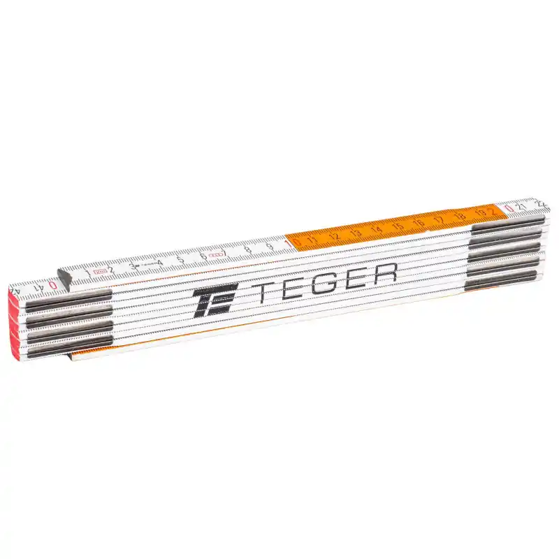 Livrare gratuită Metru pliant 2m din lemn TEGER