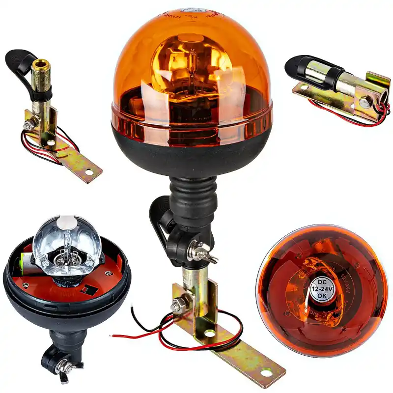 Lampă de avertizare girofar 12v cu mâner pliabil Reducere