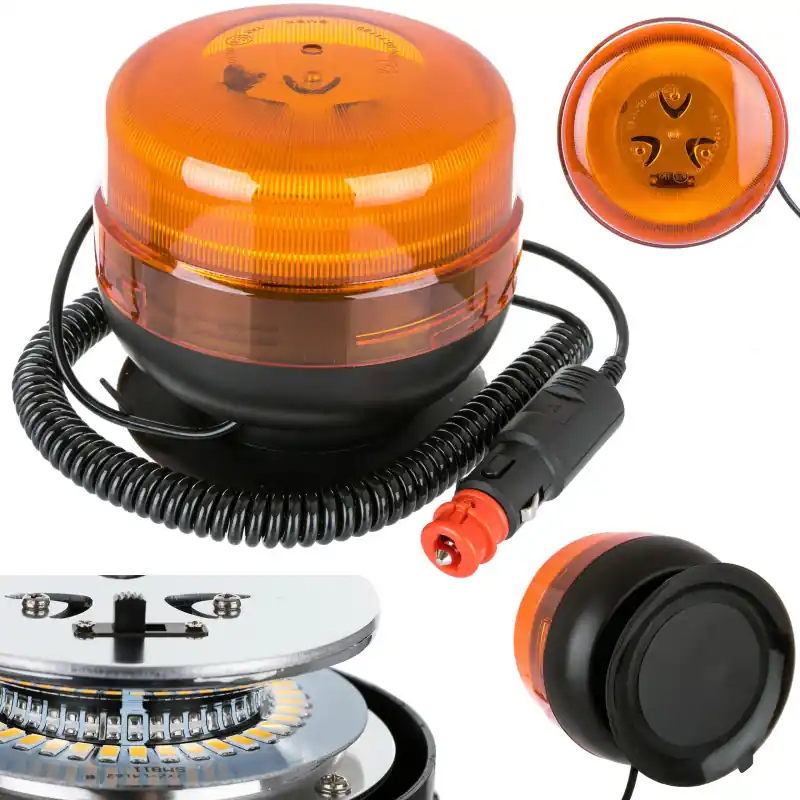 Reducere specială Lampa de avertizare girofar Led 12v 24v Magnet Ventuza