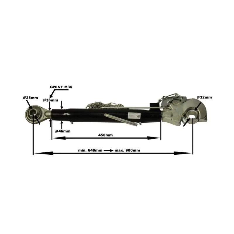 tirant central cu cârlig Cat. 3 C-385 88450999 Livrare rapidă