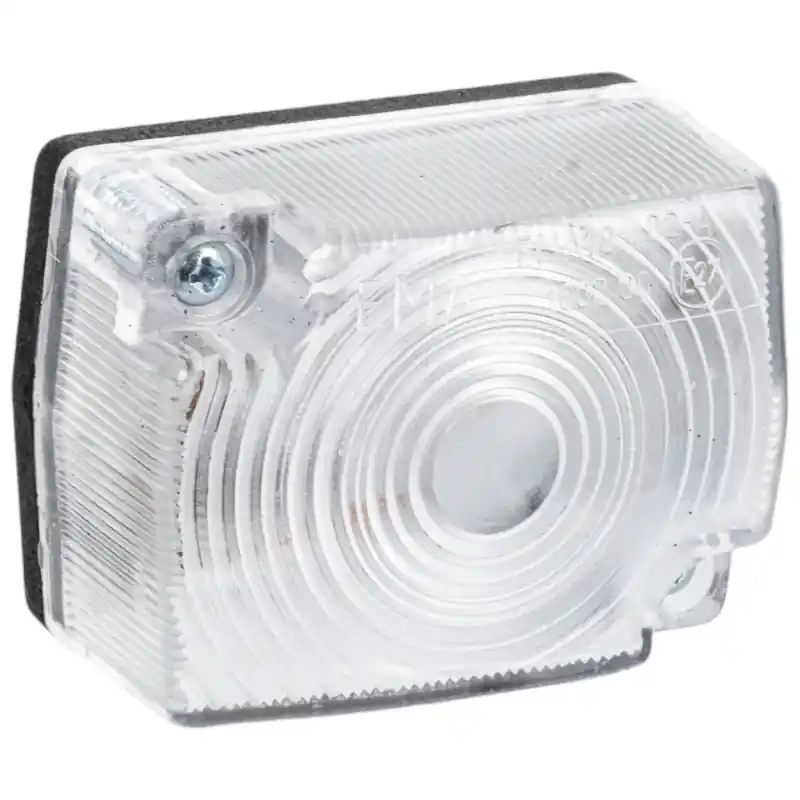 Premium Lampă gabarit față 40x54mm cu bec 12V 24V, montaj cu șurub, albă Horpol