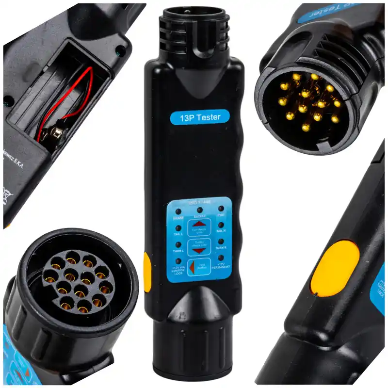 Tester priză remorcă 13 pini 12V Kamar Retur gratuit
