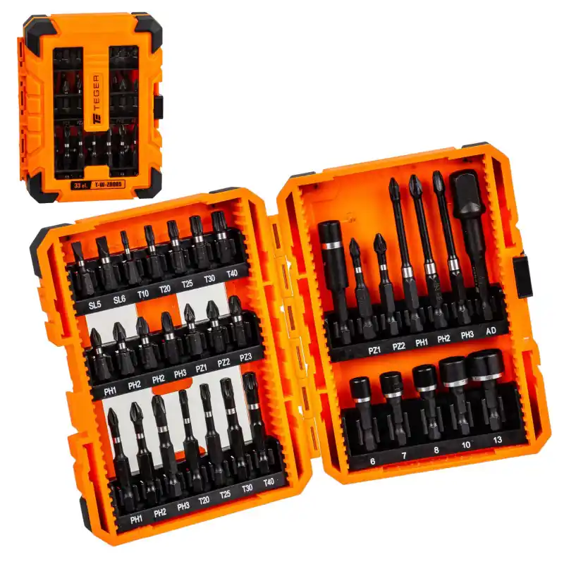 Expediere rapidă Set biți de impact 33 buc. Teger