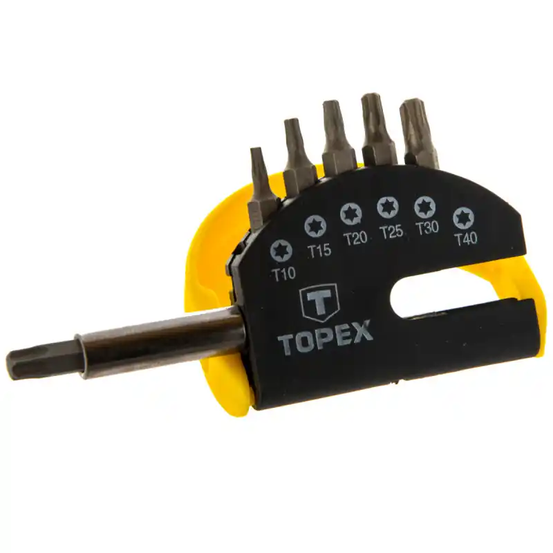 Reducere de preț Set biți Torx cu suport 6 buc. Topex