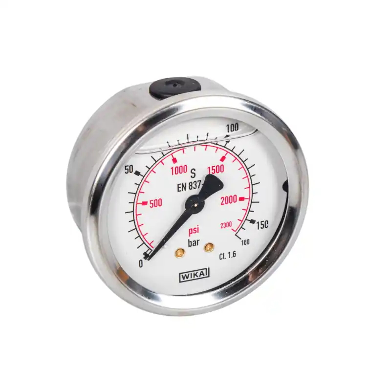 Manometru cu glicerină Ø63mm 1/4" 160 bar WIKA Reducere de preț