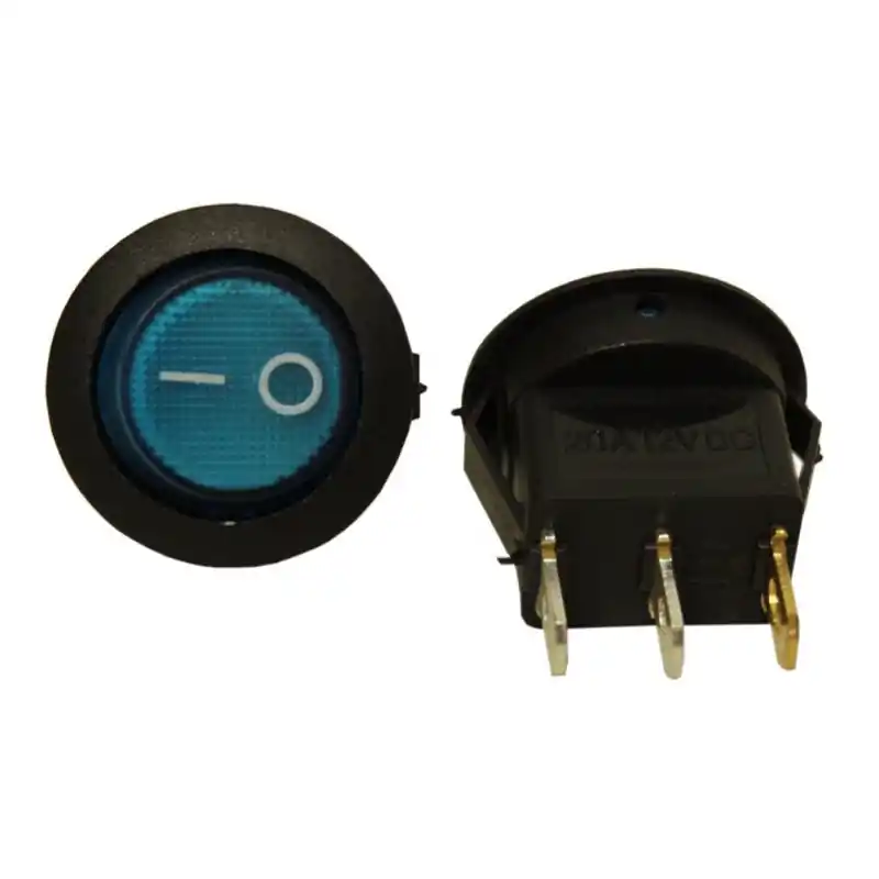 Vezi acum Întrerupător luminos 12v Fi 20 rotund albastru Irs-101-8c/D