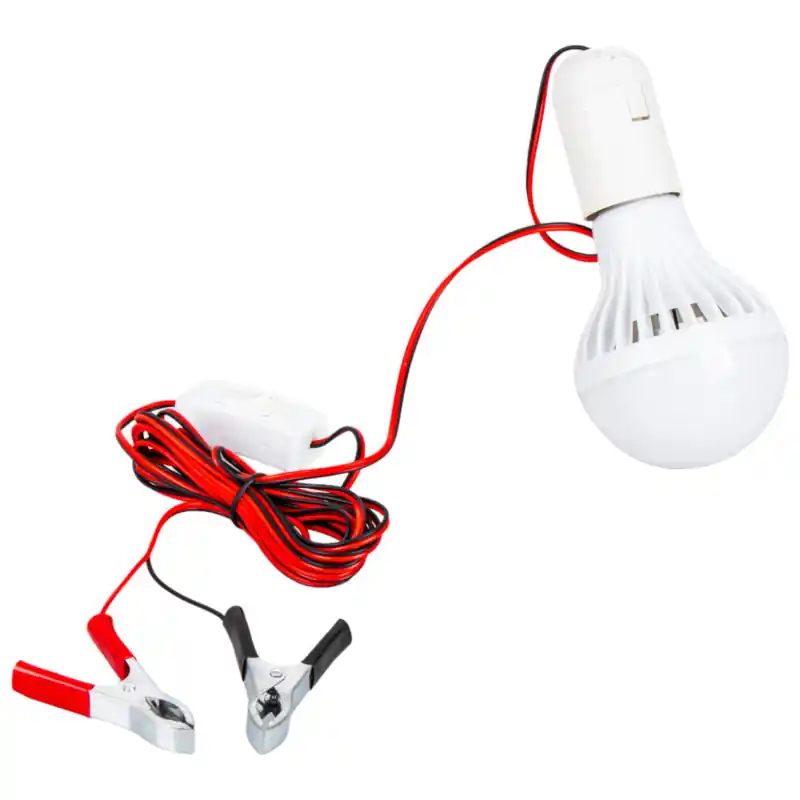 Cel mai vândut Lampă de atelier LED 12V cu cablu 4m, cleme crocodil Carmotion