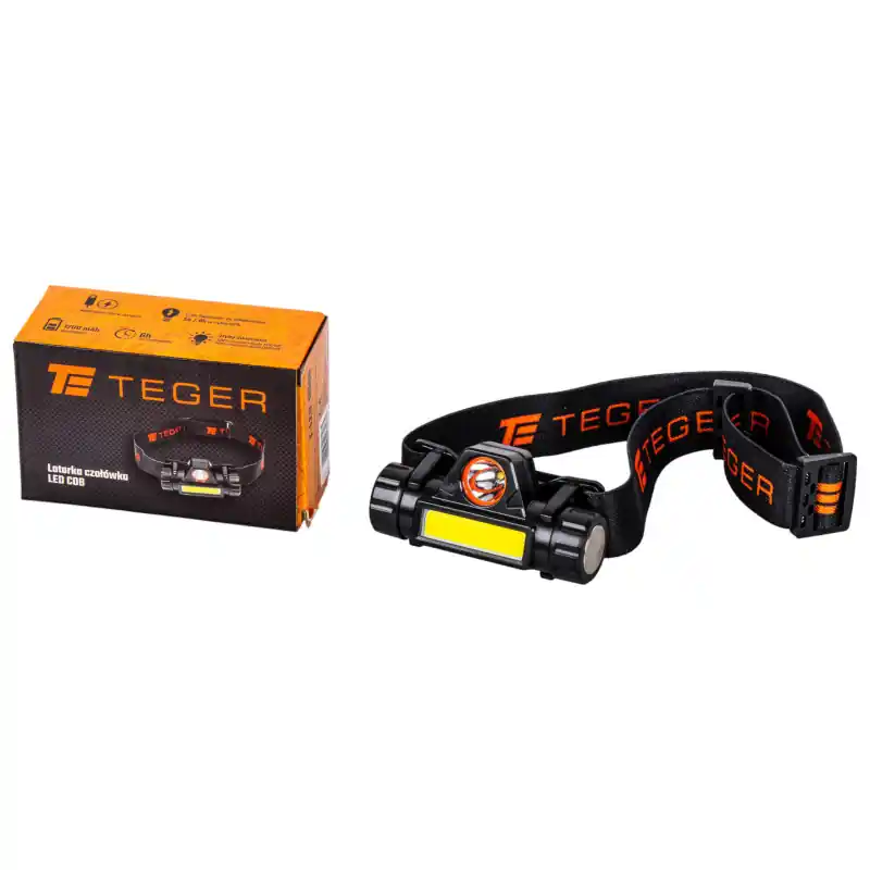 Reduceri Lampă frontală LED COB 200lm USB Teger