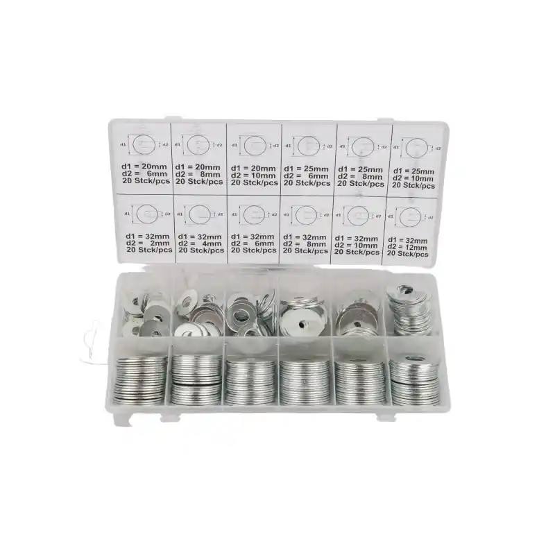 Ofertă de sezon Set șaibe din oțel 240 buc. dimensiuni diferite