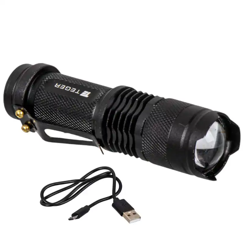 Preferatul clienților Lanternă LED COB 200lm USB compactă Teger