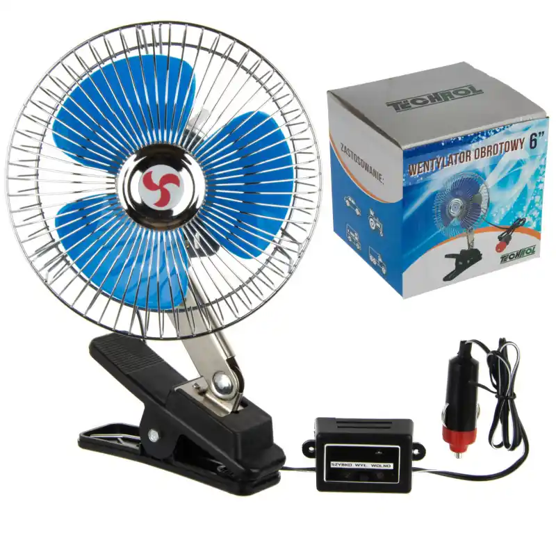 Ventilator rotativ auto cu clemă 24v 6" Bestseller