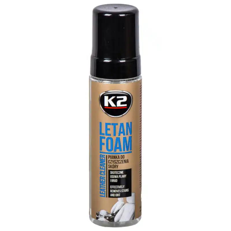 Disponibil imediat Spumă pentru curățarea pielii K2 Letan Foam 200 ml