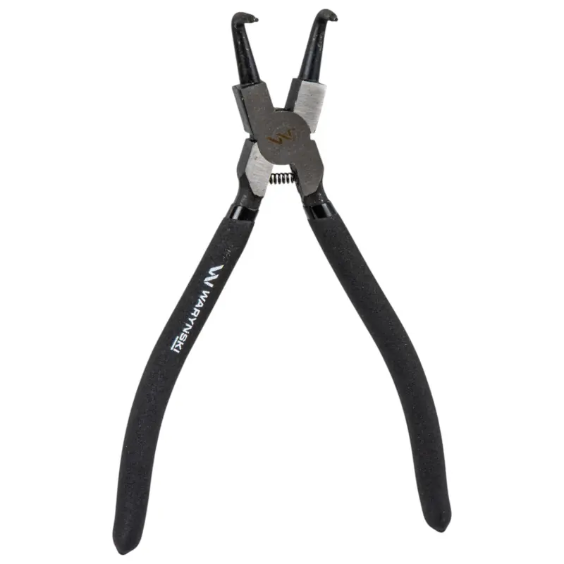 Preferatul clienților Clește pentru inele de siguranță curbate intern, 240 mm, pentru inele CrV Waryński WMP116