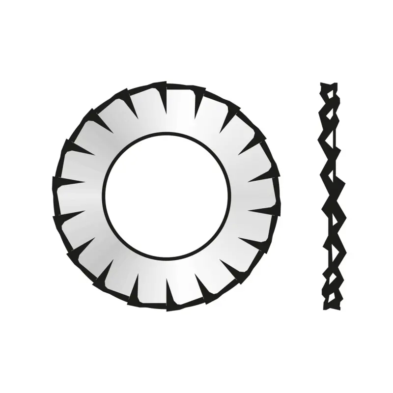 Ofertă limitată Saiba Elastica Crestaturi Exterioare Forma A 6798 Otel Zincat-25 - Trada Marketplace