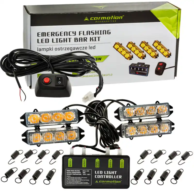 Lămpi de avertizare 4xLED stroboscop asistență platformă Promoție