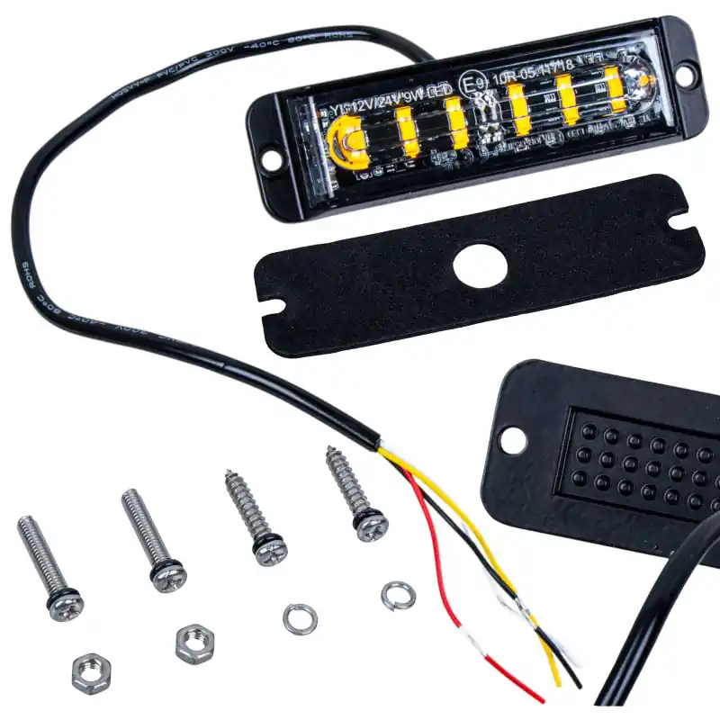 Lampă stroboscopică LED 12V 24V 6xLED R10 R65 de avertizare Kamar Cel mai vândut