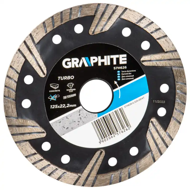 Disc diamantat Turbo super subțire 125x22.2mm Grafit Reduceri
