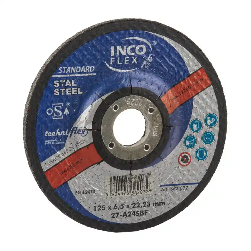 Disc de șlefuit metalic T27 125x6.5x22 Livrare expres