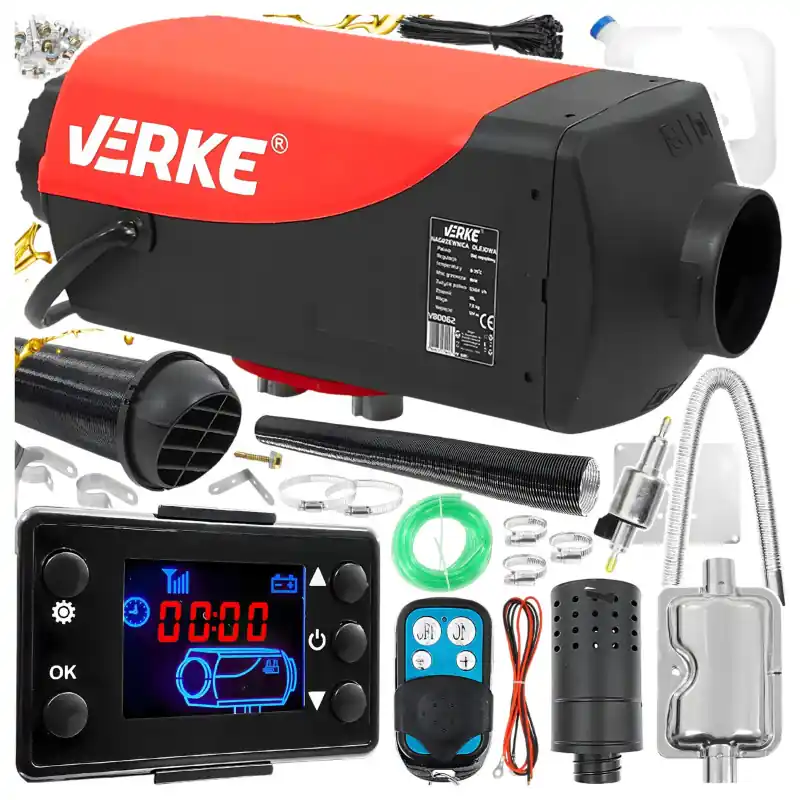 Aerotermă pe motorină mică 8kW Verke Preferatul clienților