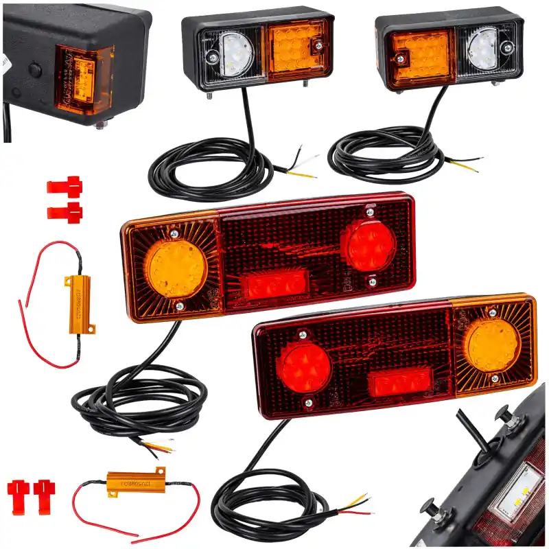 Retur ușor Set lămpi combinate LED spate și laterale pentru Ursus C-360 cu o rezistență suplimentară
