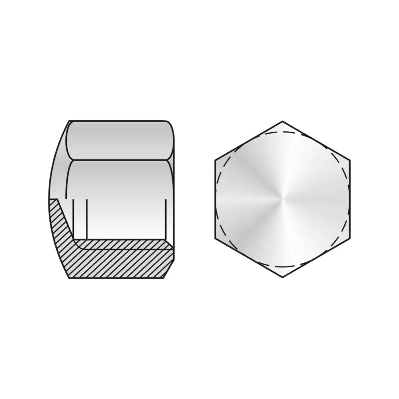 Mai ieftin Piulita Hexagonala Infundata DIN 917 Inox A2-M24 Oferta Pret - T - Trada Marketplace