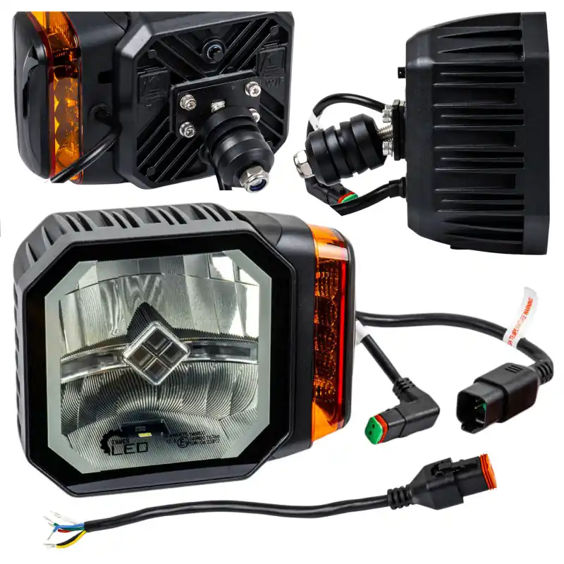 Retur ușor Far LED față 12V 24V IP67 | 4 funcții | geam încălzit