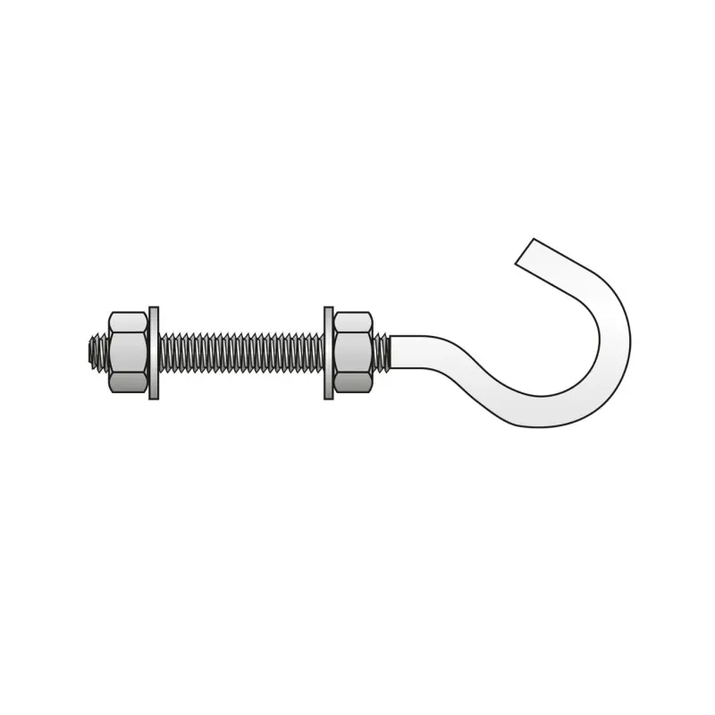 Livrare expres Carlig Filetat Saibe Piulite Otel Zincat-M 12 X 40 Oferta Pret - - Trada Marketplace