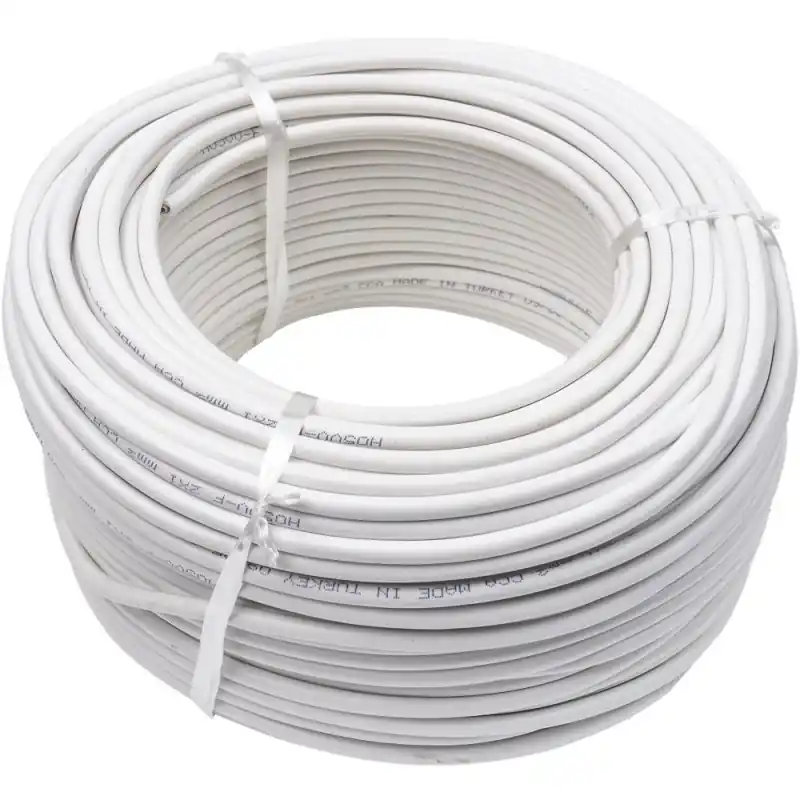 Cablu Electric Simplu Alb, 2 x 1 x 100 m, Clasa de Protectie A++ - Trada Marketplace Nu rata