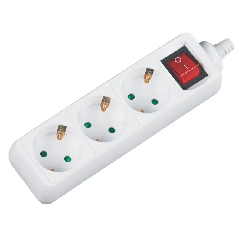 Prelungitor Electric cu Intrerupator, 3 Prize, Sectiune Cablu 3 - Trada Marketplace Lichidare de stoc