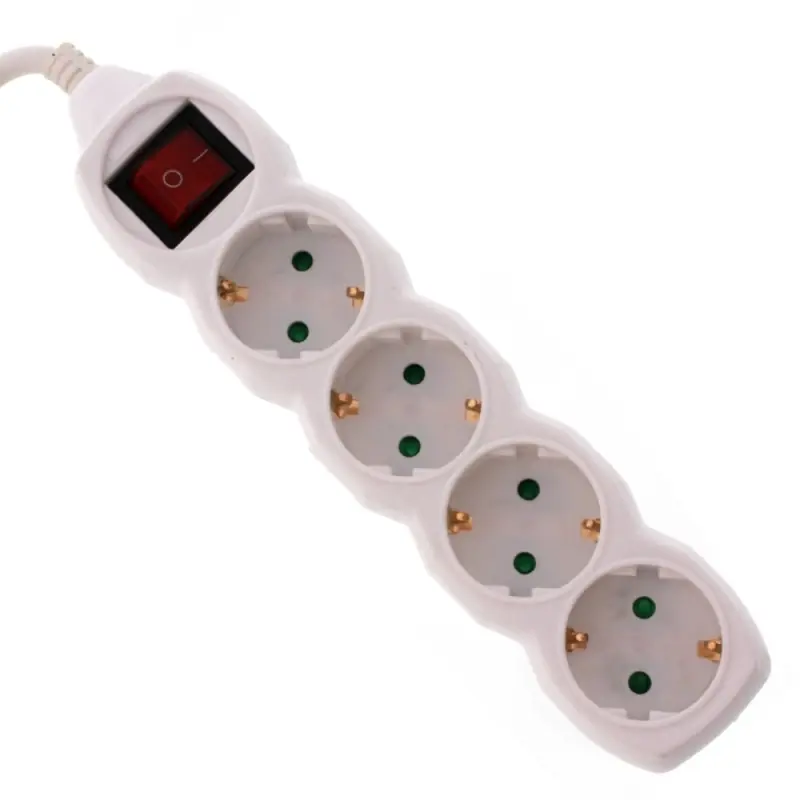 Prelungitor Electric cu Intrerupator, 4 Prize, Sectiune Cablu 3 - Trada Marketplace Cel mai vândut