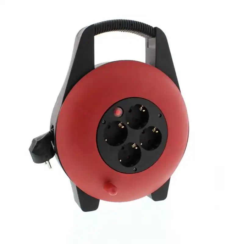 Prelungitor cu Derulator si Termosiguranta, 4 Prize, 10 m, 1.5mm - Trada Marketplace Retur gratuit