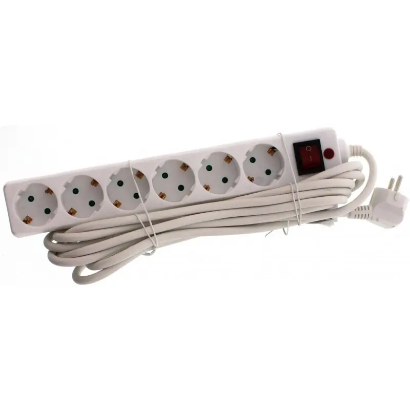 Prelungitor Electric cu Protectie La Supratensiune, 6 Prize Schu - Trada Marketplace Premium